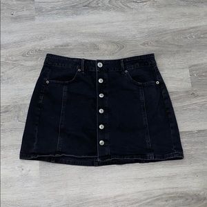 American eagle black Jean mini skirt
